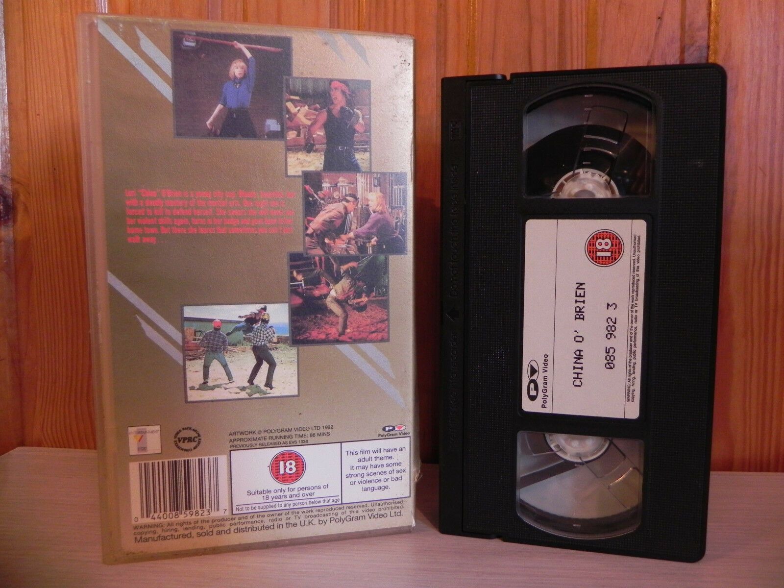 China O'Brien - Cynthia Rothrock - Kung-Fu - VHS - 1992 Cop Action - Pal Video-