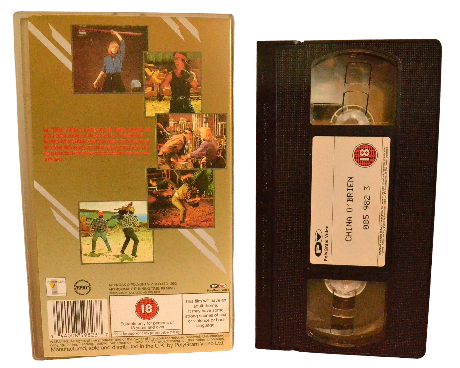 China O'Brien - Cynthia Rothrock - polyGram Video - Action - Pal - VHS-