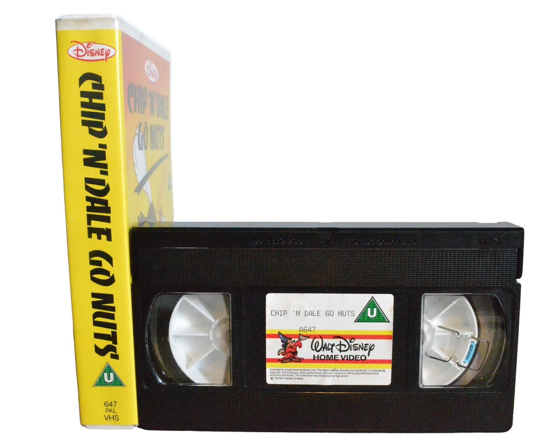 Chip N'Dale : Go Nuts - Walt Disney Home Videos - A647 - Children - Pal - VHS-