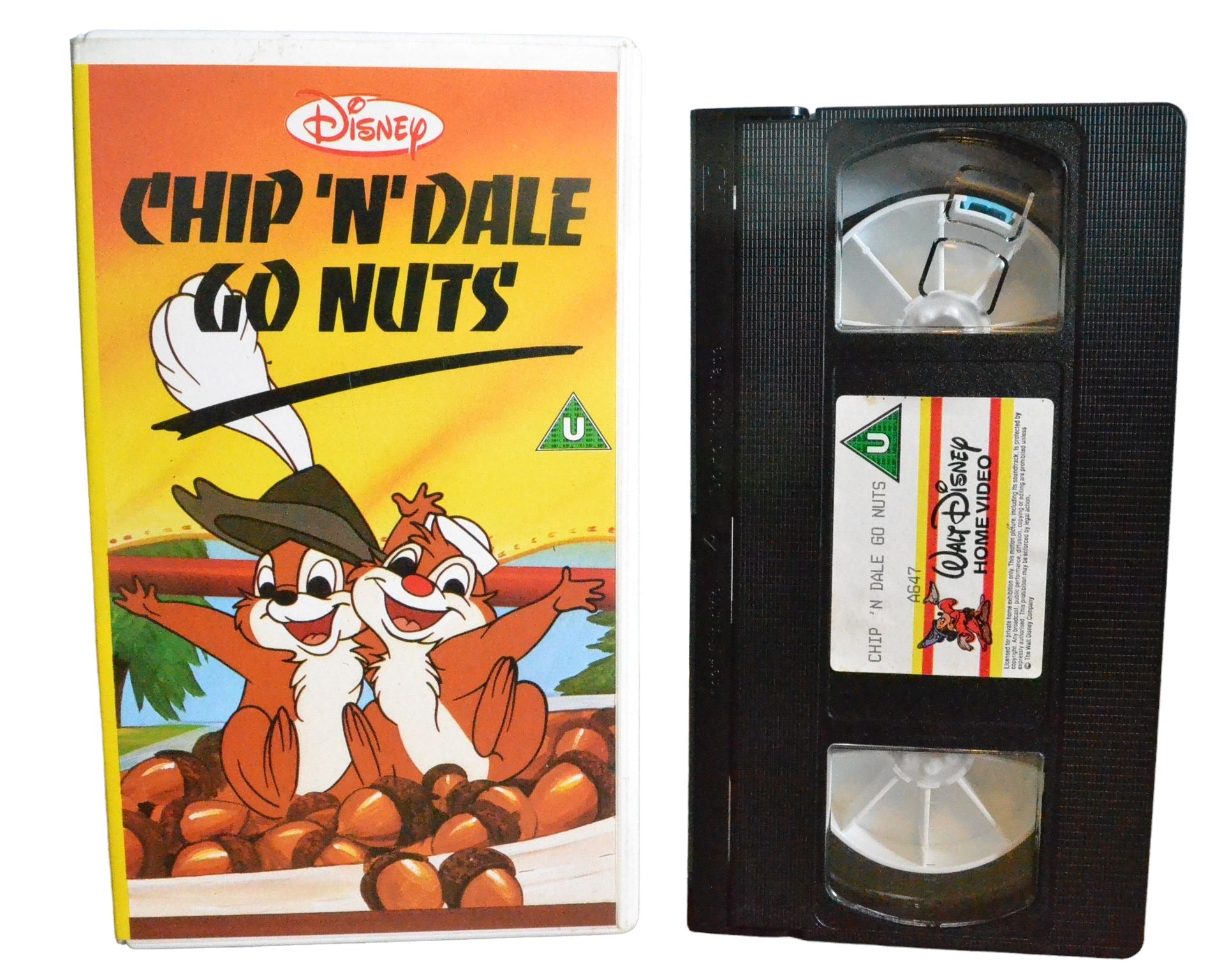 Chip N'Dale : Go Nuts - Walt Disney Home Videos - A647 - Children - Pal - VHS-