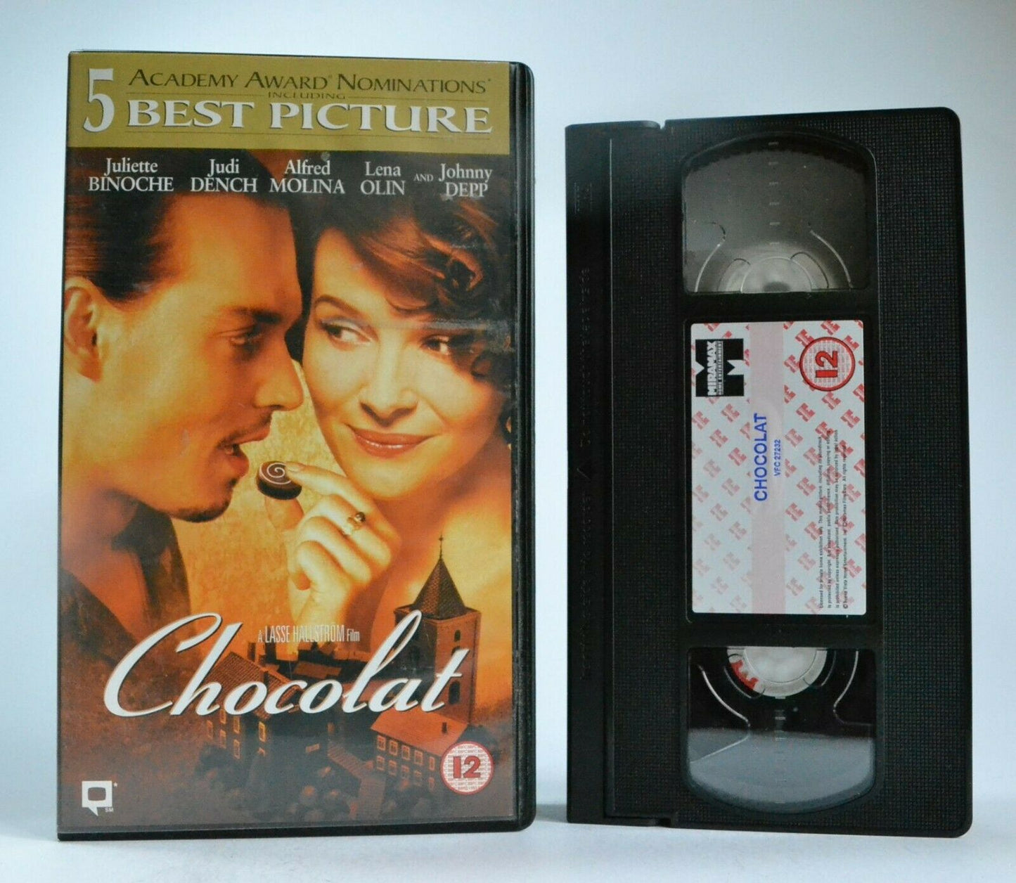 Chocolat: Based On Joanne Harris Novel - Romantic Drama - Johnny Depp - Pal VHS-