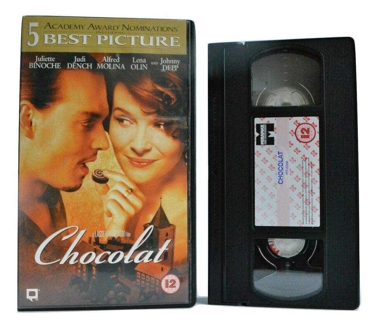 Chocolat: Based On Joanne Harris Novel - Romantic Drama - Johnny Depp - Pal VHS-