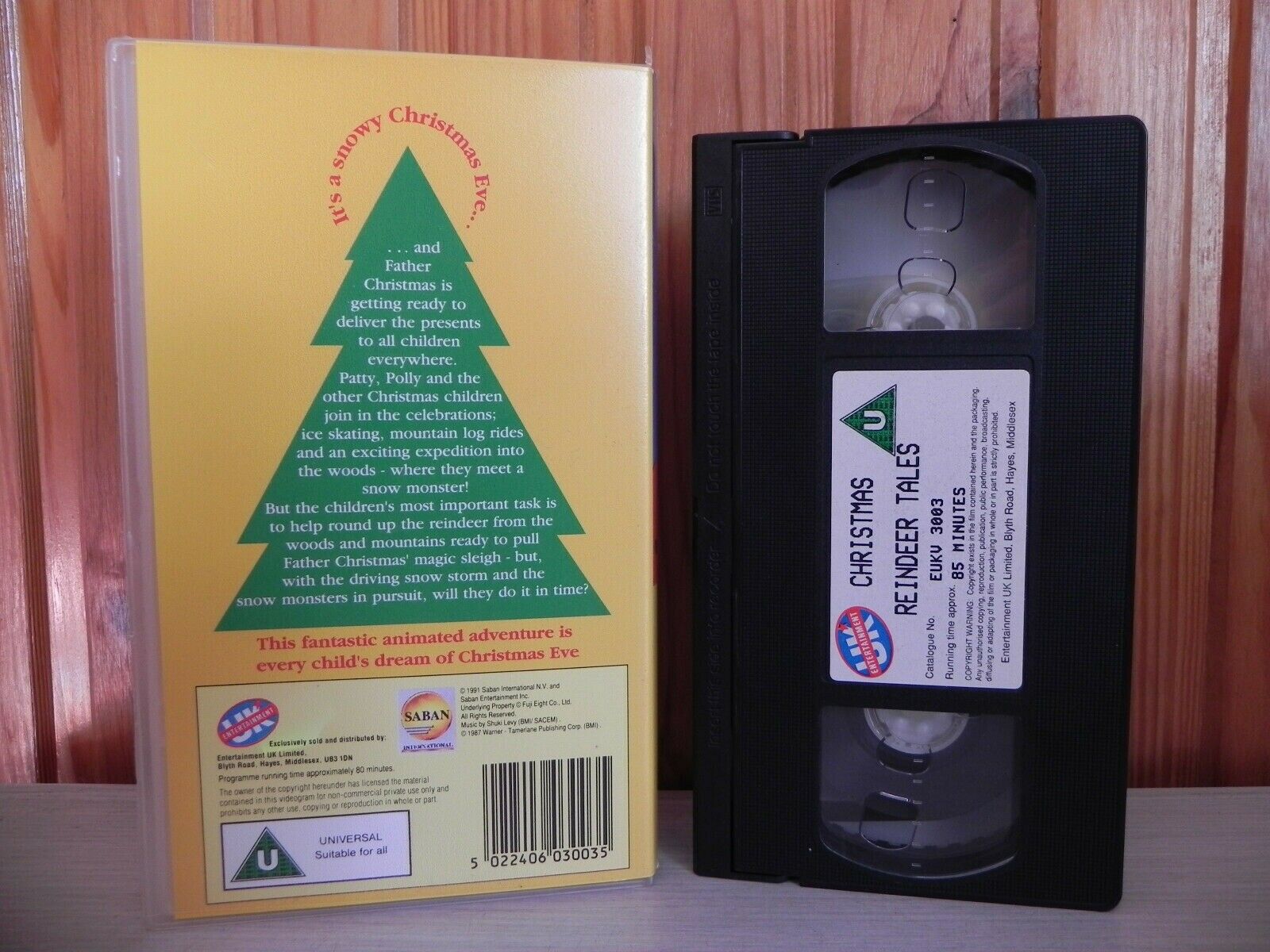 Christmas Reindeer Tales - Luxury Children's Video - Over 80 Mins - UK - Pal VHS-