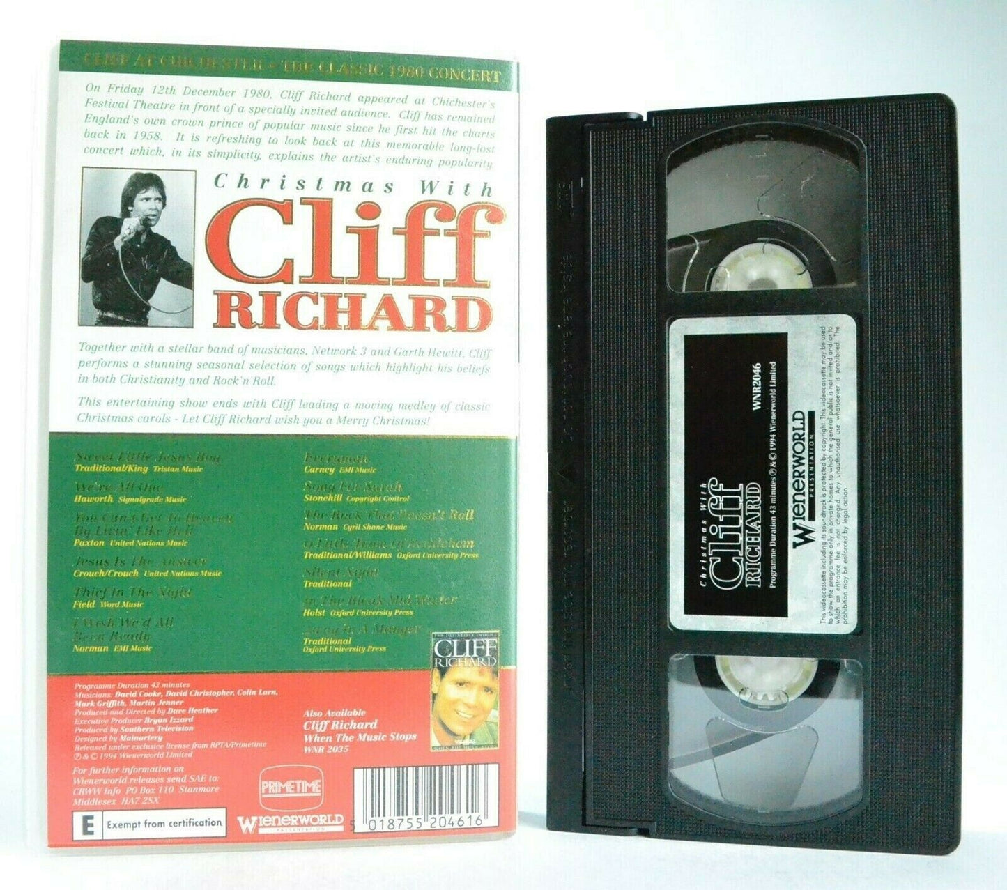 Christmas With Cliff Richards: Classic Concert (1980) - Classic Carols - Pal VHS-