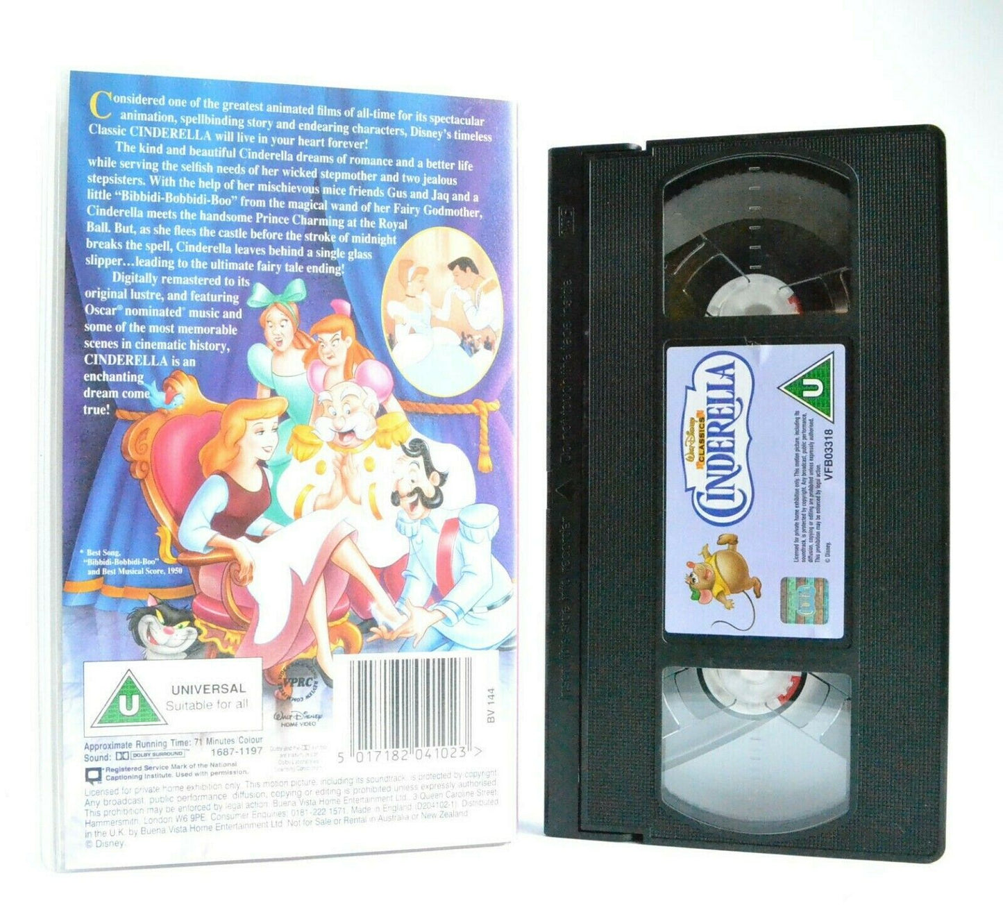 Cinderella - Walt Disney Classic - Timeless Story - Classic Adventure - Pal VHS-