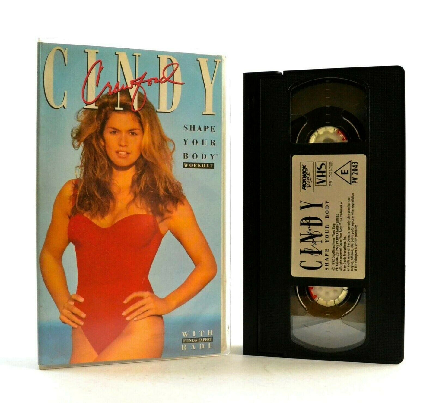 Cindy Crawford: Shape Your Body - Workout - Fitness - Exercises - Beauty - VHS-