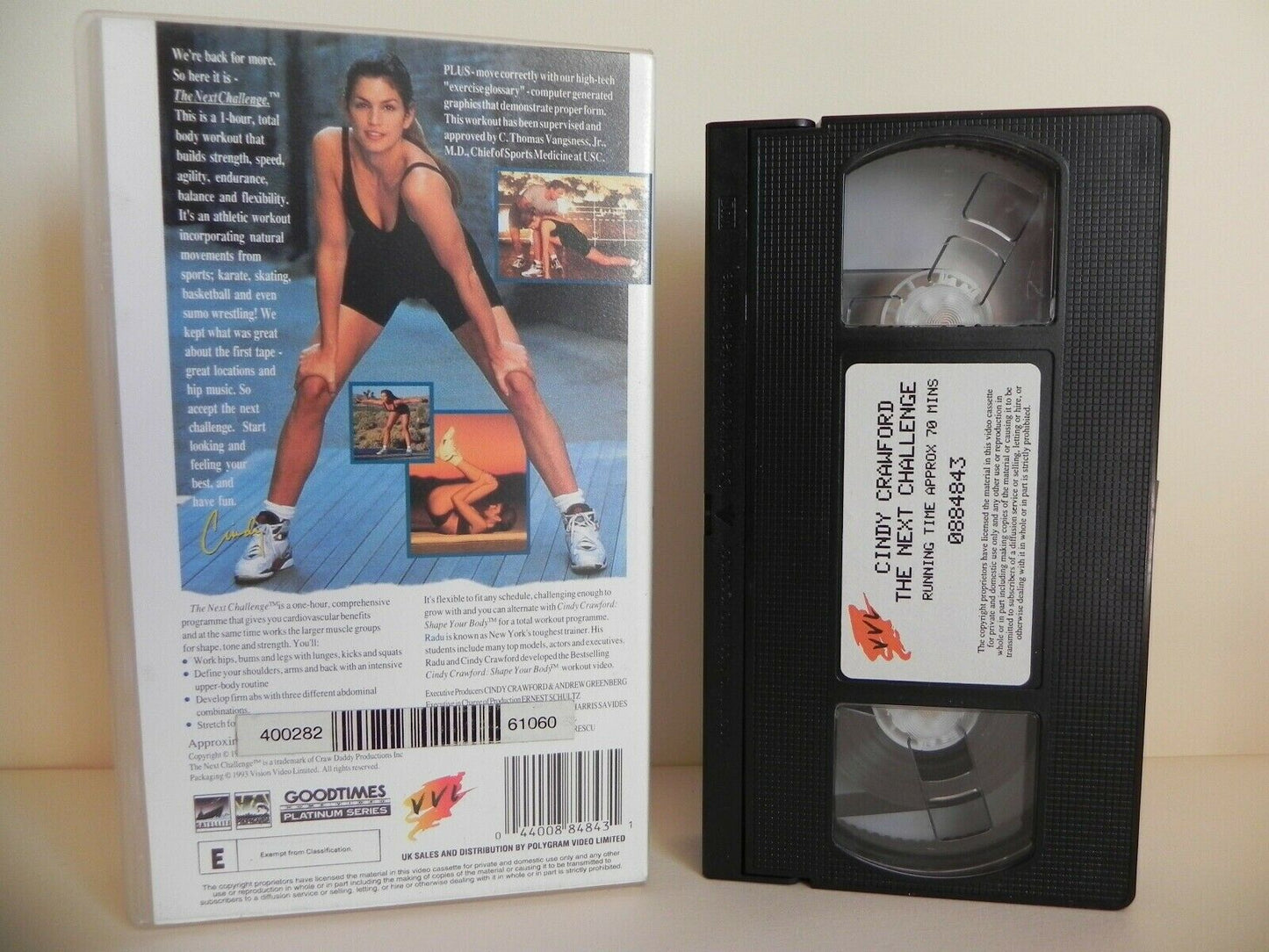 Cindy Crawford - The Next Challenge Workout - Exercises - Fitness - Pal VHS-