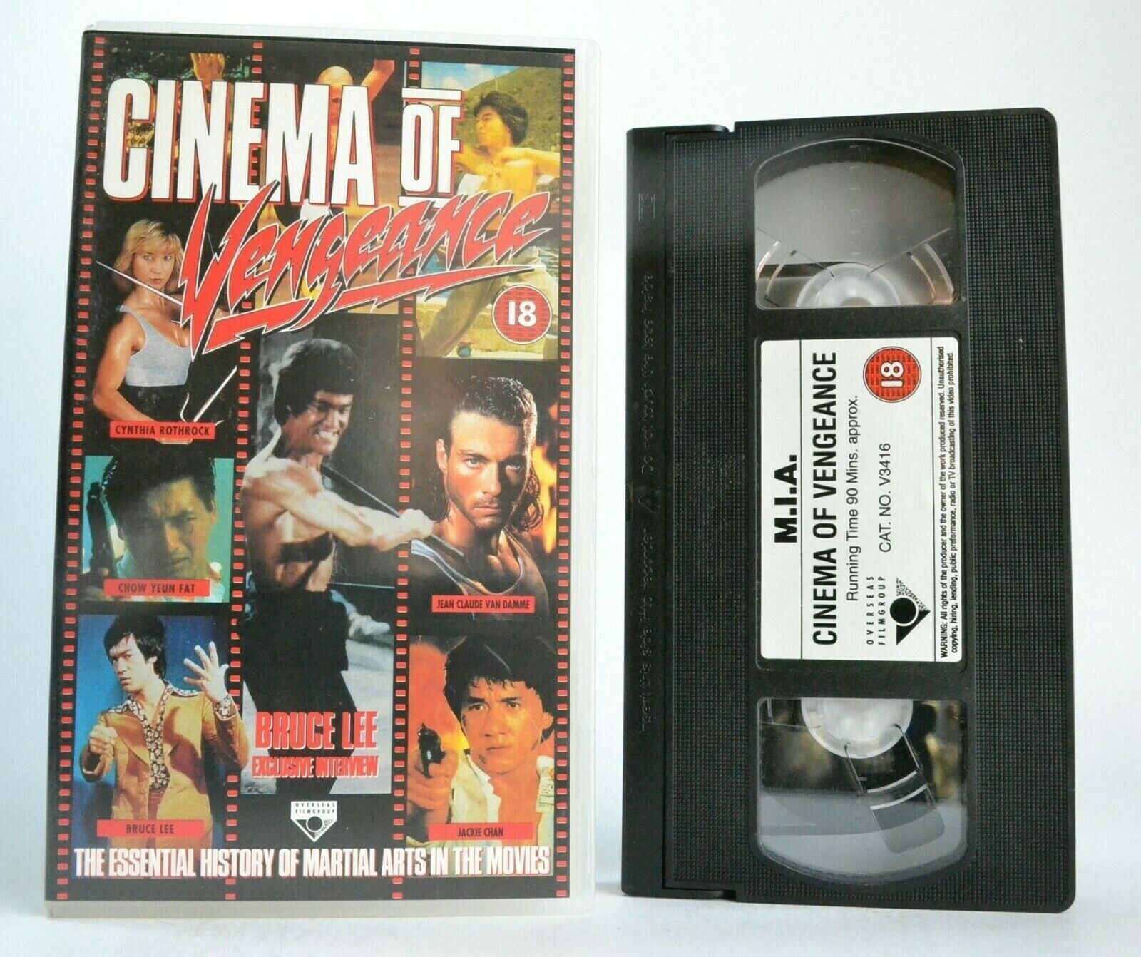 Cinema Of Vengeance: Martial Arts Movies History - Bruce Lee - Jackie Chan - VHS-