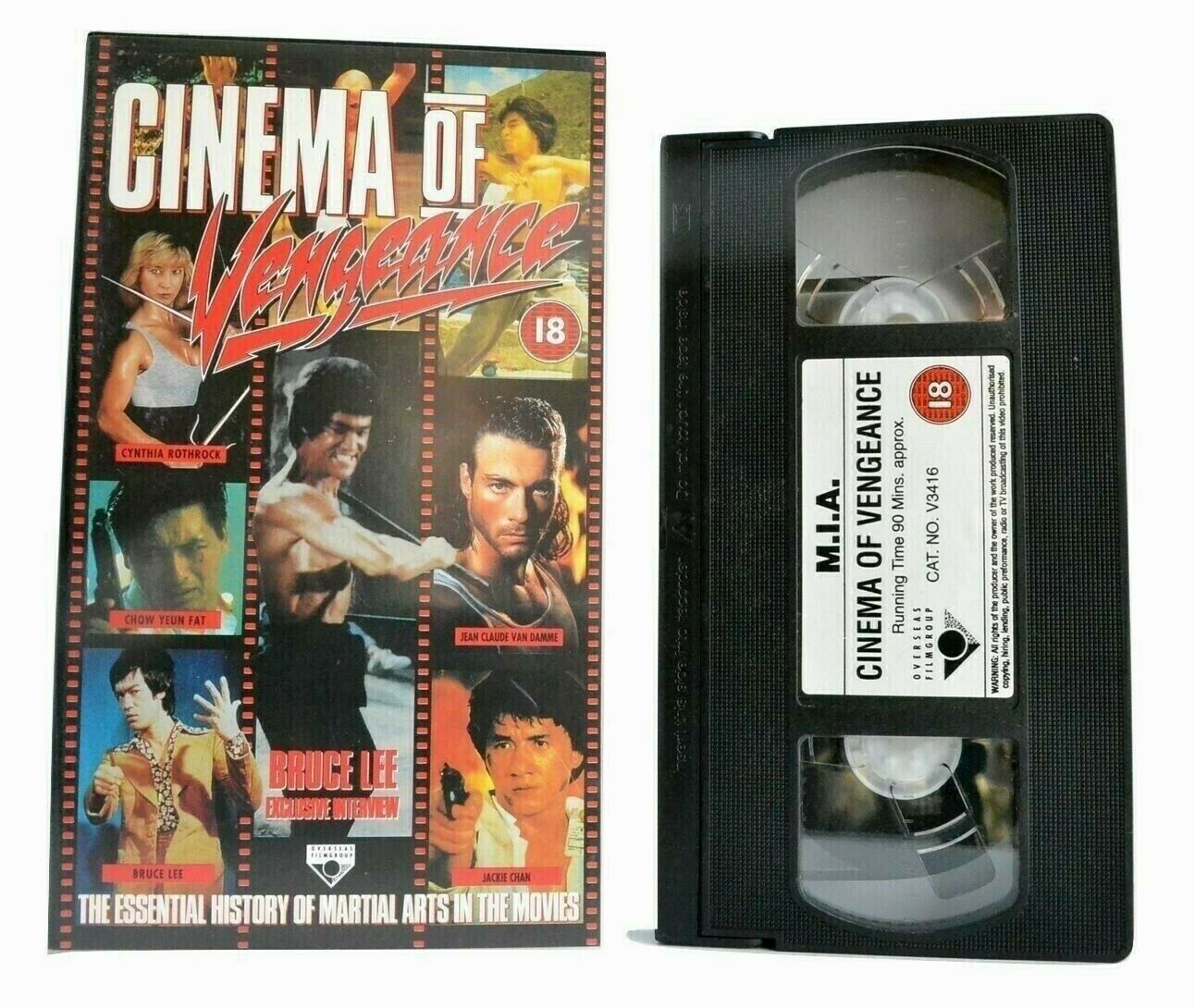 Cinema Of Vengeance: Martial Arts Movies History - Bruce Lee - Jackie Chan - VHS-