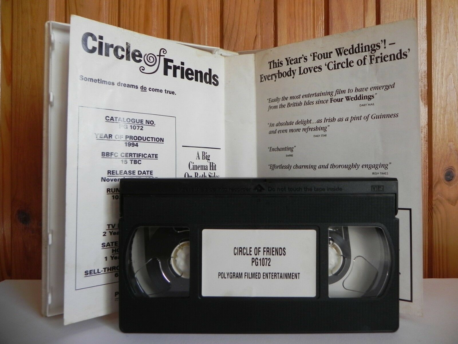 Circle Of Friends - Large Box - PolyGram - Romance - Comedy - Sample - Pal VHS-