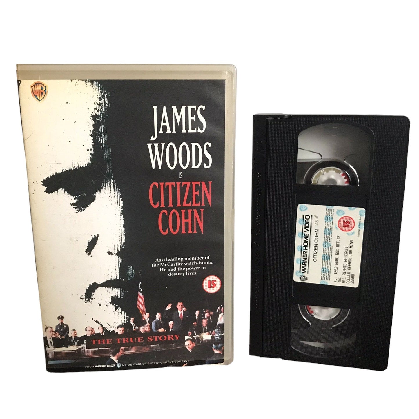 Citizen Cohn - James Wood - Warner Home Video - Large Box - Pal - VHS-