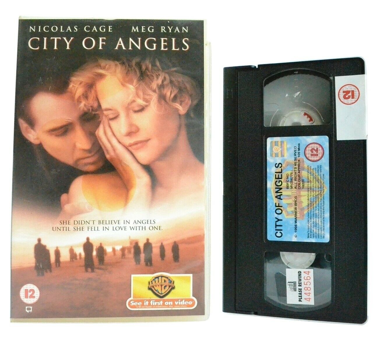 City Of Angels: Romantic Fantasy - Large Box - Ex-Rental - N.Cage/M.Ryan - VHS-