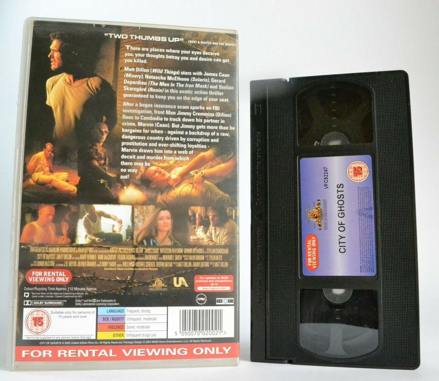 City Of Ghosts: Cambodian Hell - Large Box - Matt Dillon / James Caan - Pal VHS-