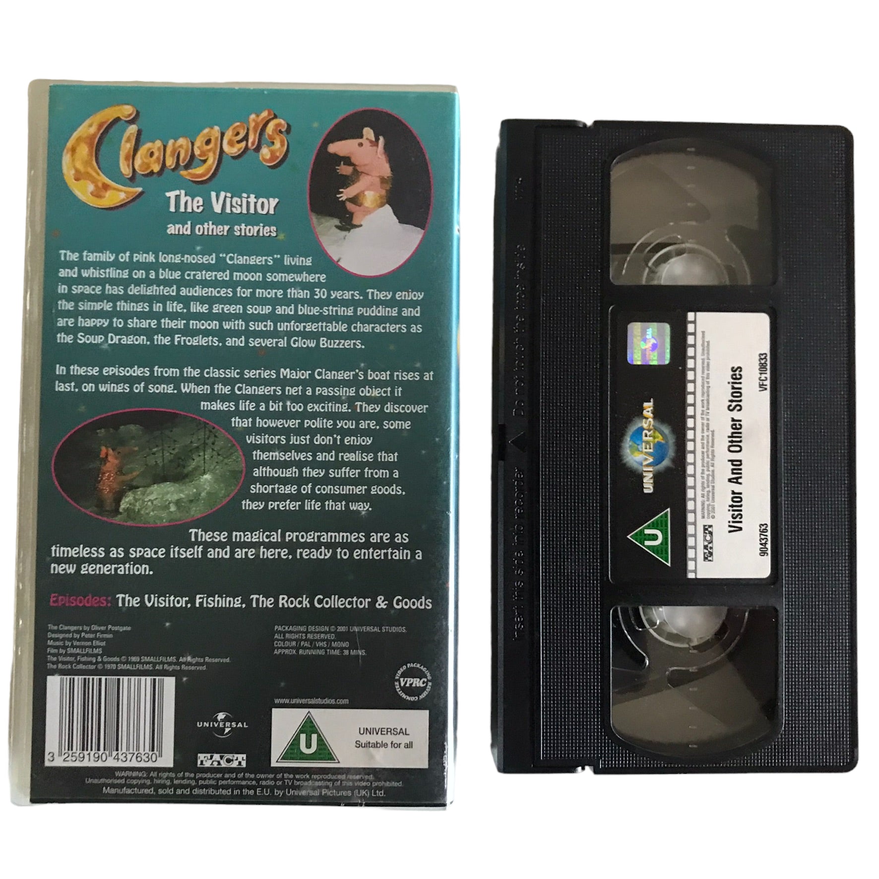 Clangers - Visitors And Other Stories - Universal - VFC10833 - Kids - Pal - VHS-