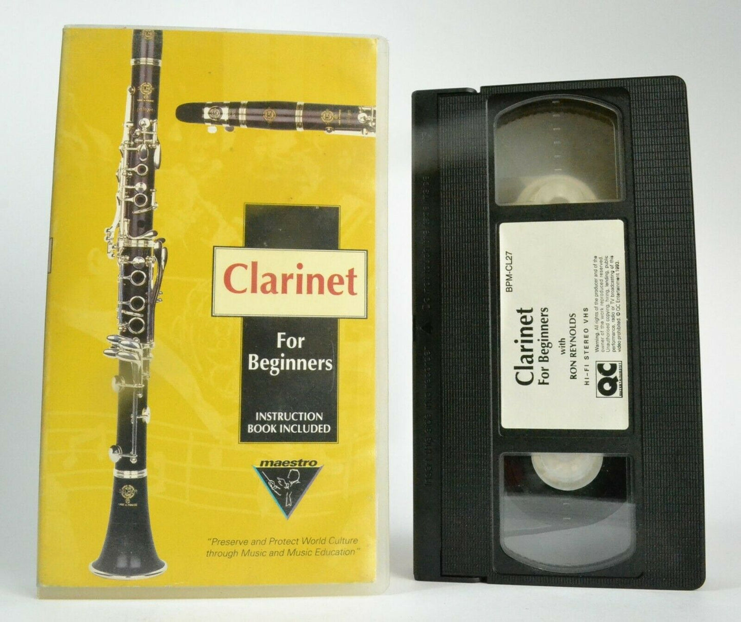 Clarinet For Beginners [Ron Reynolds]: Educational - Music Lessons - Pal VHS-