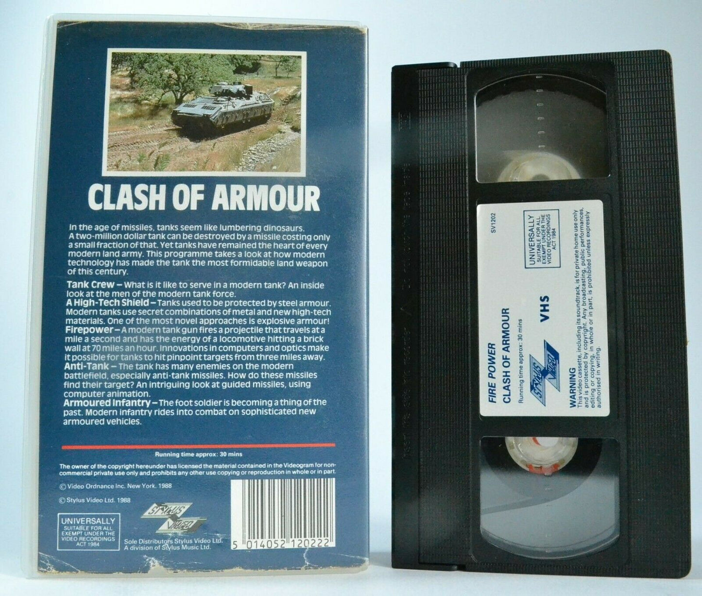 Clash Of Armour [Stylus Video]: Modern Military Weapons - Documentary - Pal VHS-