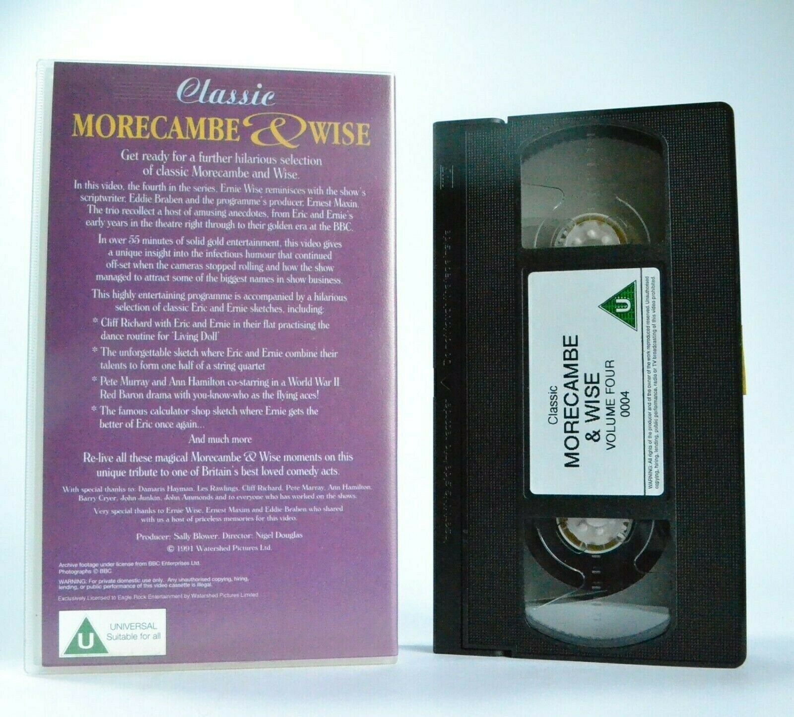 Classic Morecambe And Wise: Volume 4 - BBC TV Comedy Show - The Best Of - VHS-