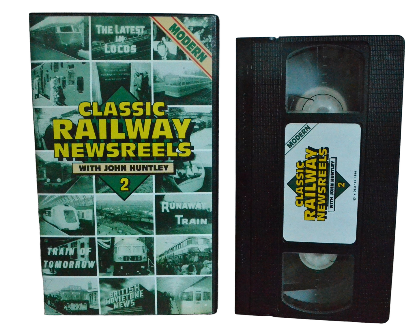 Classic Railway Newsreels With John Huntley 2 - Video 125 - VHS N202 - Steam Trains - Pal - VHS-