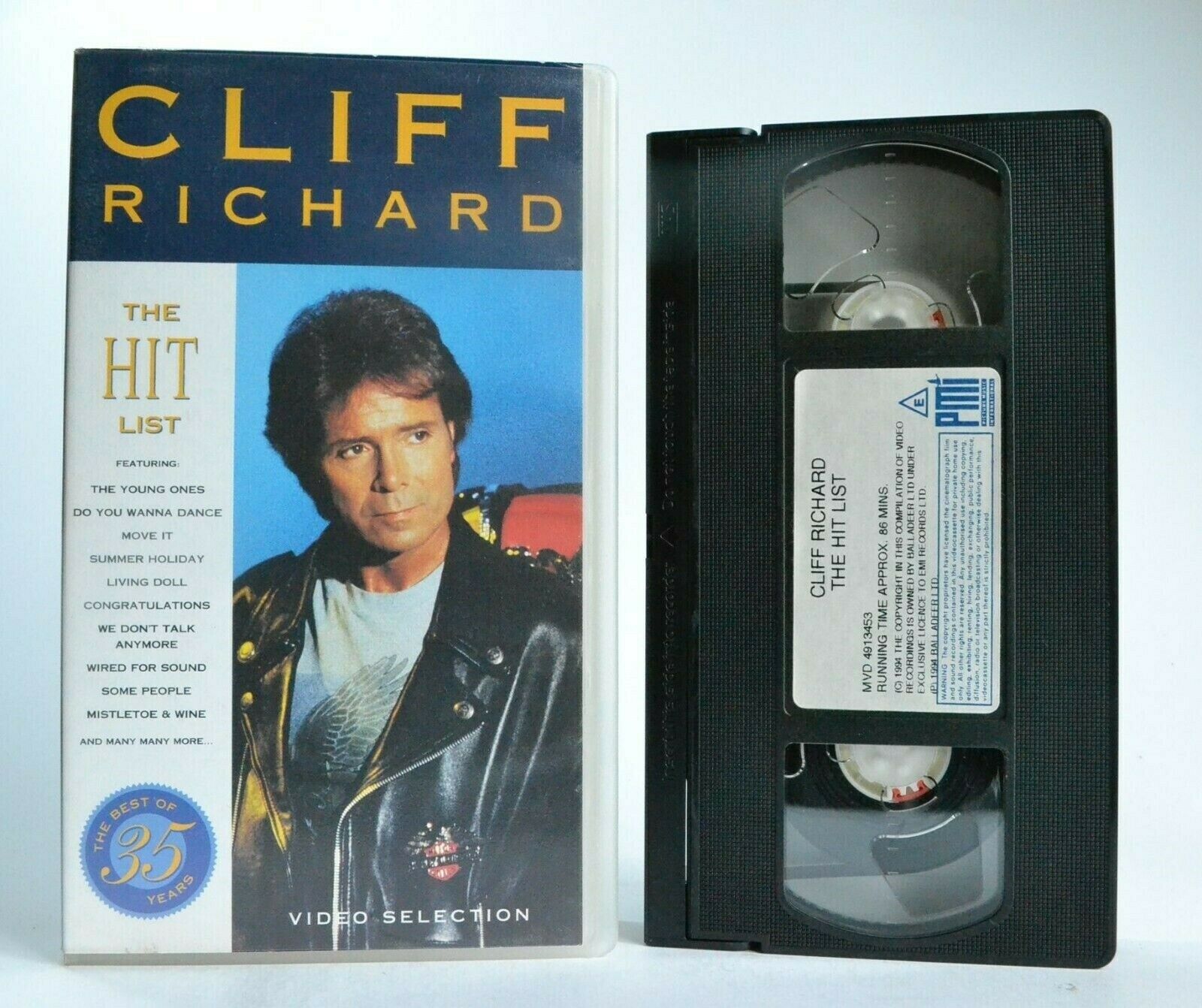 Cliff Richards: The Hit List - The Young Ones - Move It - Some People - Pal VHS-