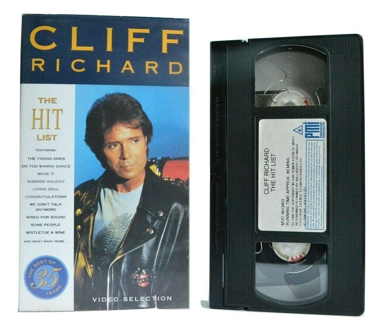 Cliff Richards: The Hit List - The Young Ones - Move It - Some People - Pal VHS-