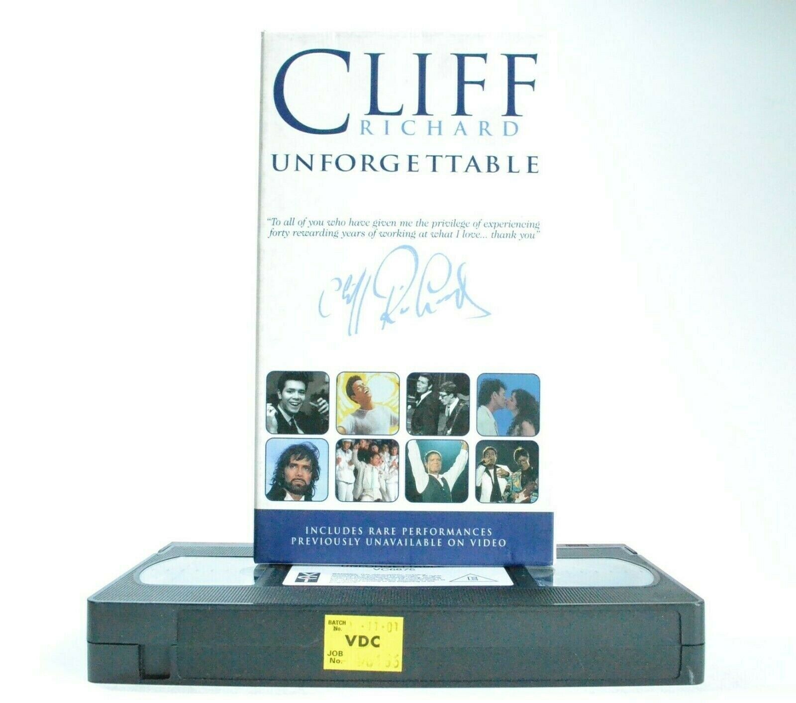 Cliff Richards: Unforgettable - Carton Box - Rare Performances - Music - Pal VHS-