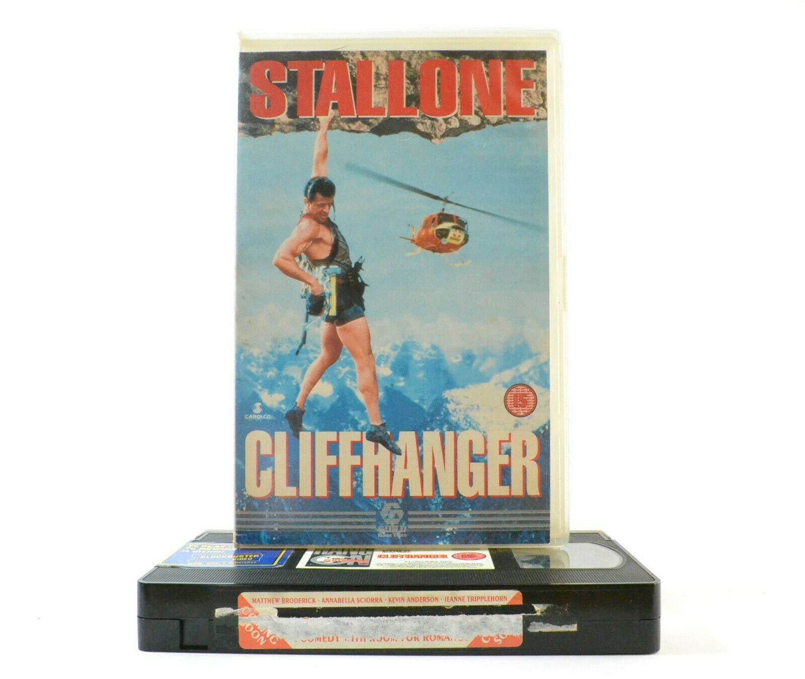 Cliffhanger: Double Sleeved Stallone - Action/Adventure - Large Box - Pal VHS-