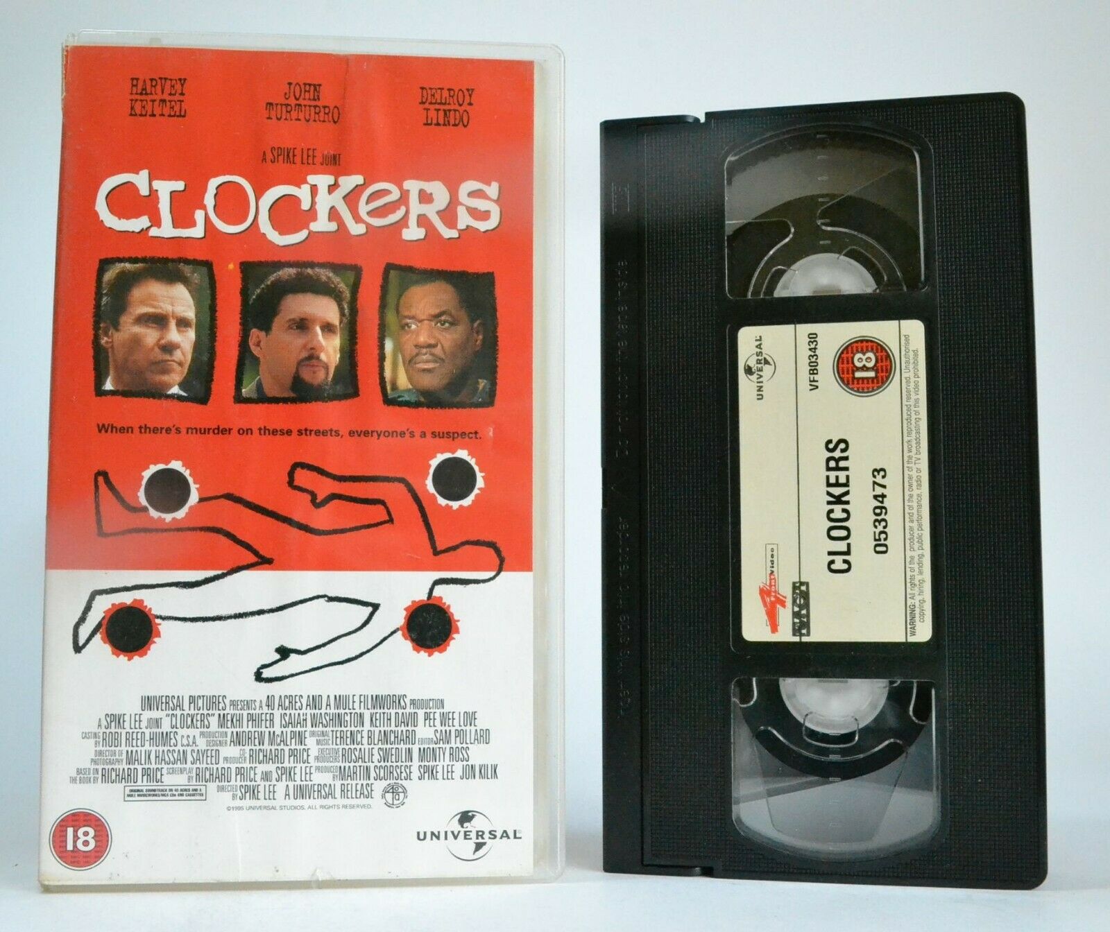 Clockers: A Spike Lee Joint - Crime Drama - Harvey Keitel/John Turturro - VHS-