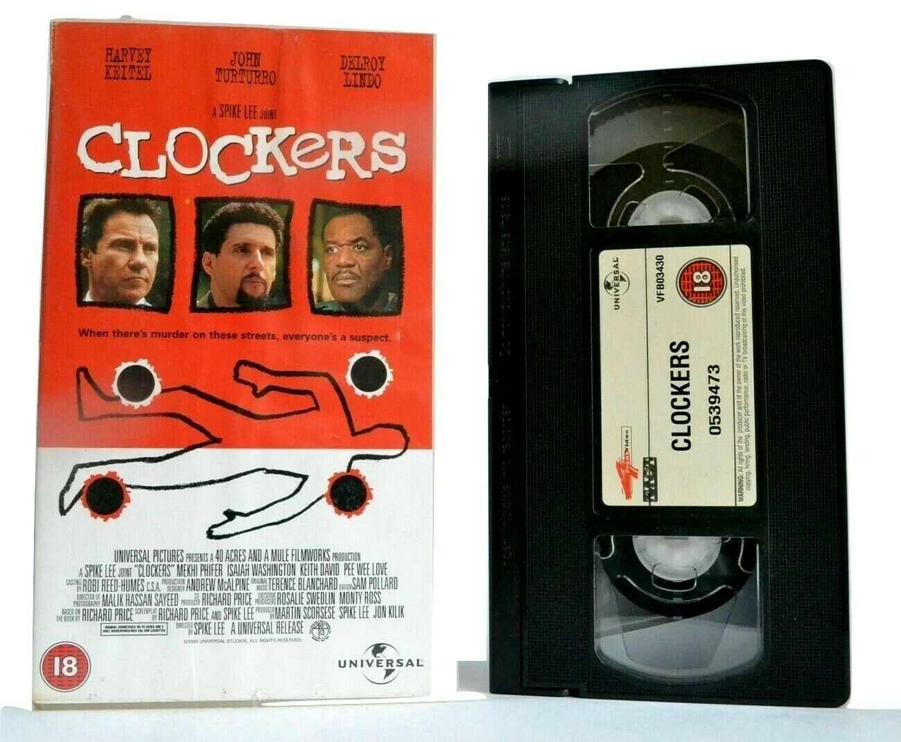 Clockers: A Spike Lee Joint - Crime Drama - Harvey Keitel/John Turturro - VHS-