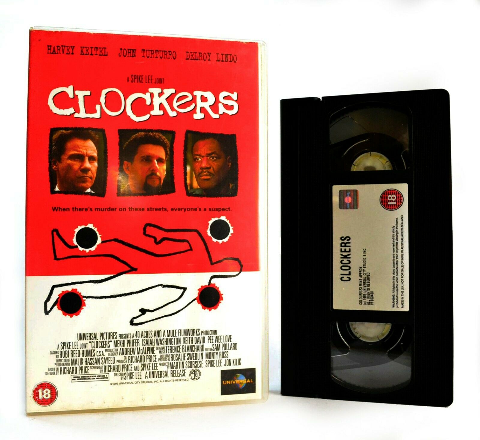 Clockers: A Spike Lee Joint - Thriller (1995) - Large Box - Harvey Keitel - VHS-