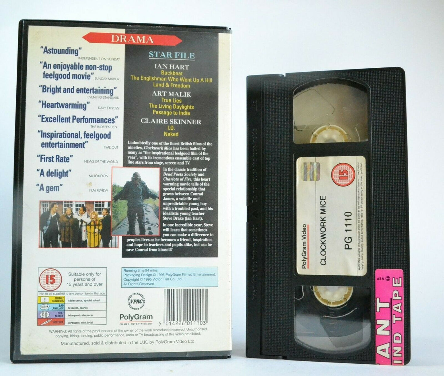 Clockwork Mice (1995): British Drama - Teacher/Student Special Relation - VHS-