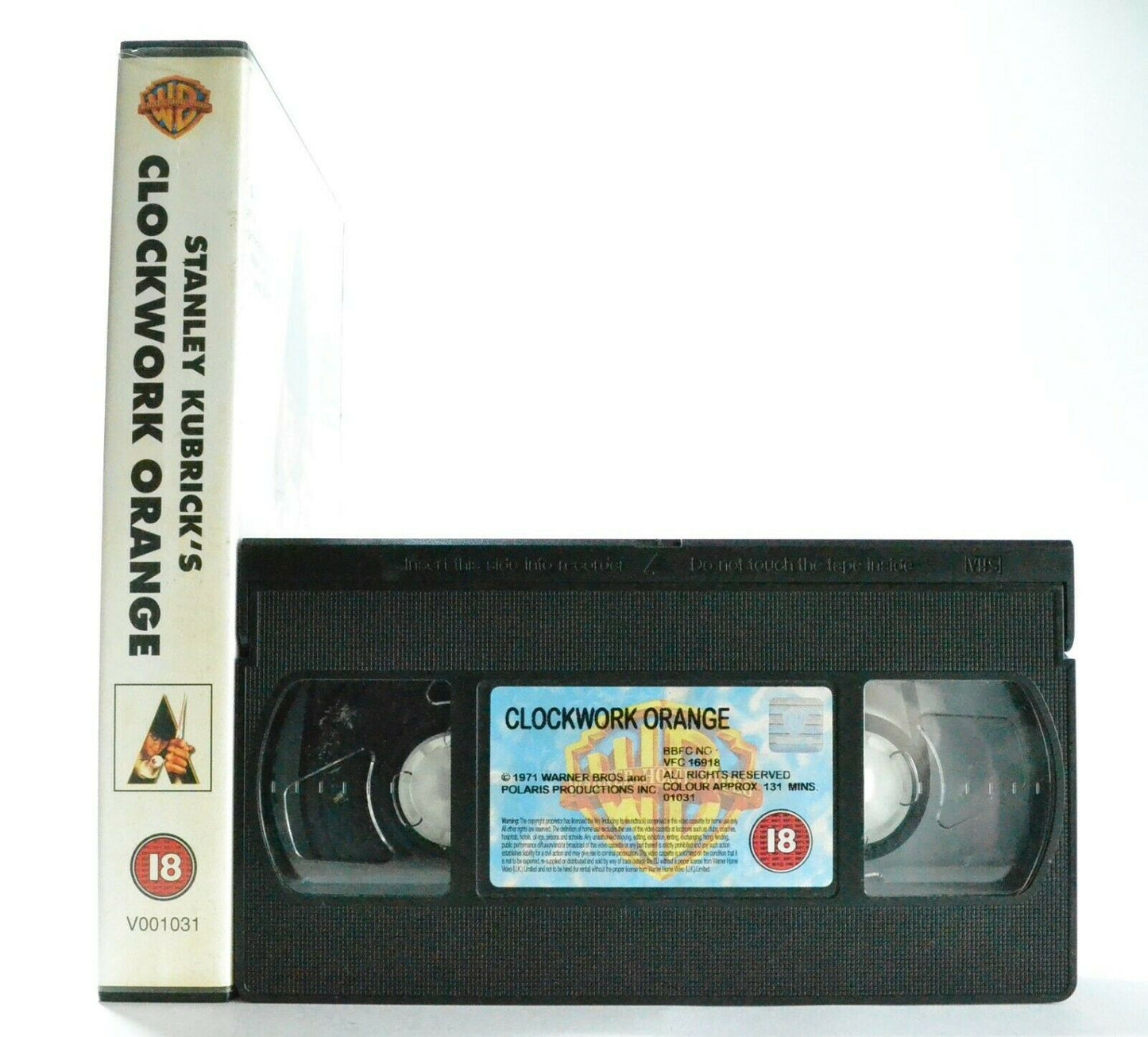 Clockwork Orange: S.Kubrick Film - Classic Drama - Large Box - M.McDowell - VHS-