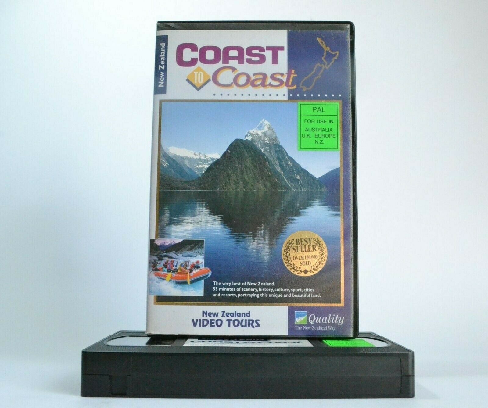 Coast To Coast: New Zealand Video Tour - Cape Reinga - Auckland - Picton - VHS-