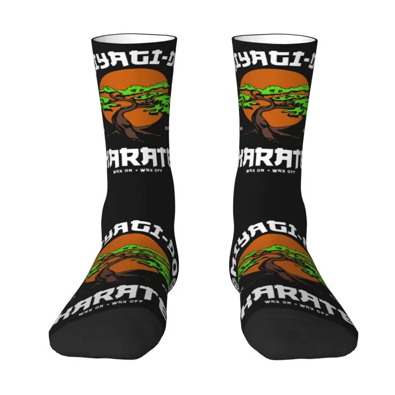 Cobra Kai Dress Socks - Men's & Women's Novelty - Karate Kid Film Inspired - Warm Funny Crew Socks-5-Crew Socks-