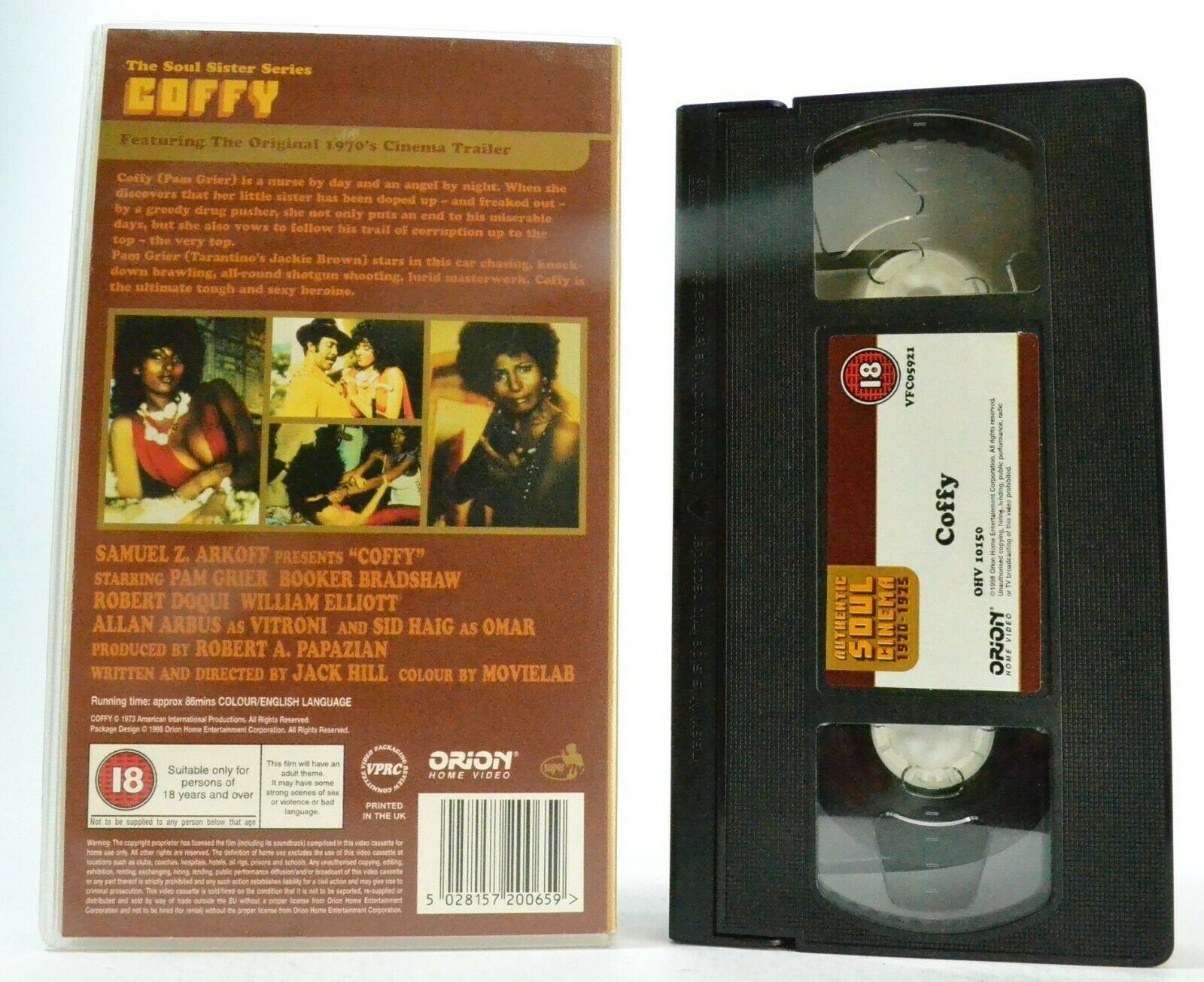 Coffy; [Soul Sister Series]: Action Thriller - Grindhouse - Pam Grier - Pal VHS-