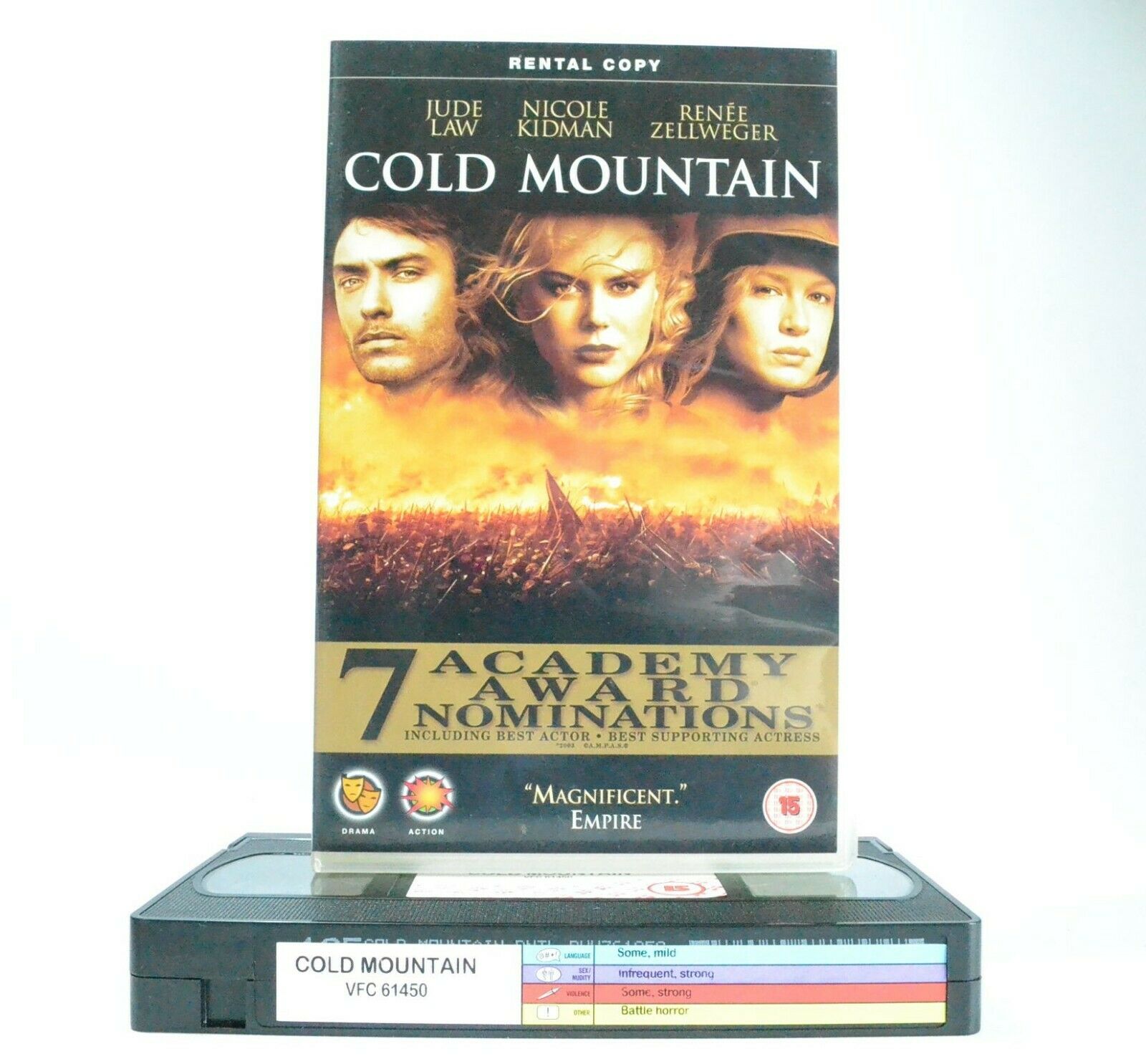 Cold Mountain: Action/Drama - Large Box - Ex-Rental - N.Kidman/R.Zellweger - VHS-