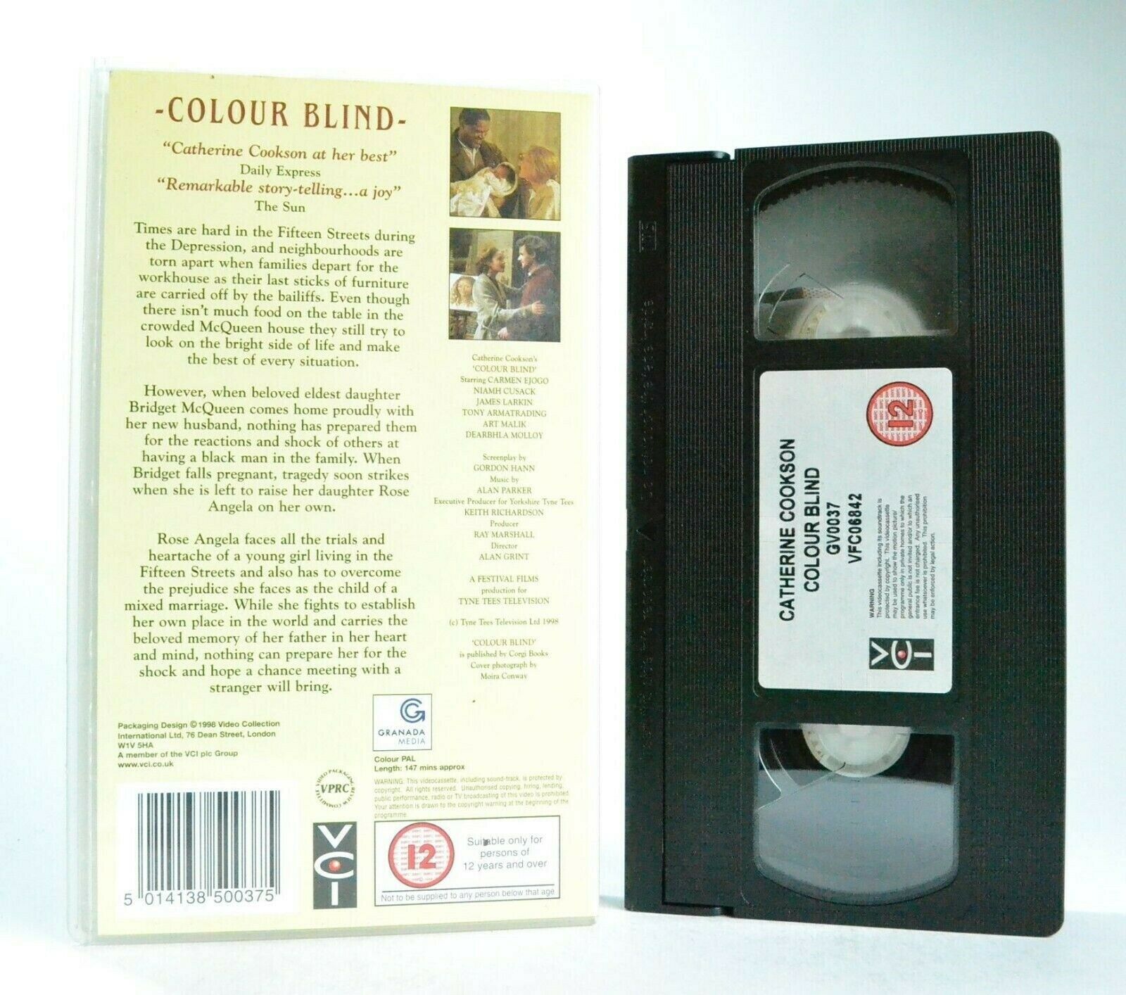 Colour Blind: By Catherine Cookson Novel - Drama - TV Mini Series - Pal VHS-