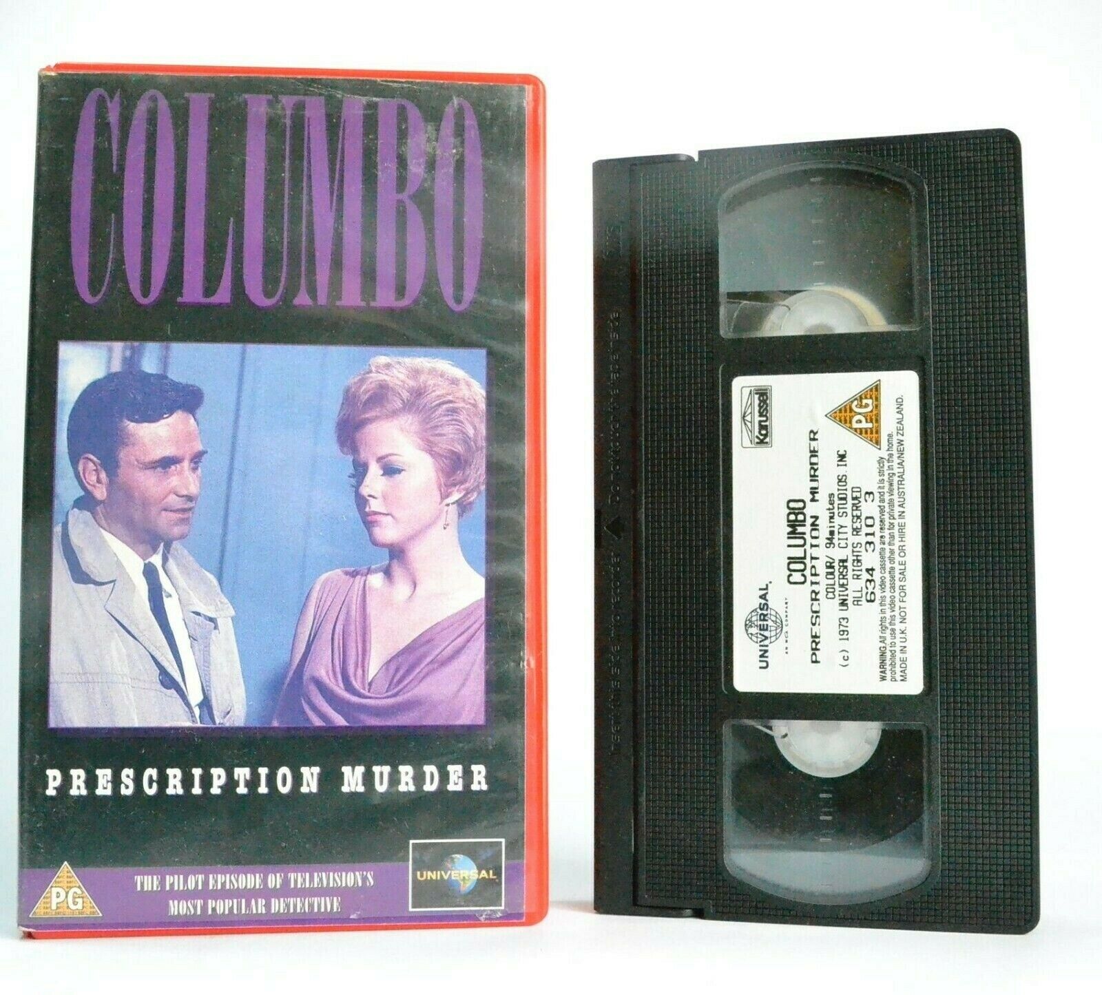 Columbo: Prescription Murder - The Pilot - Classic TV Series - Peter Falk - VHS-