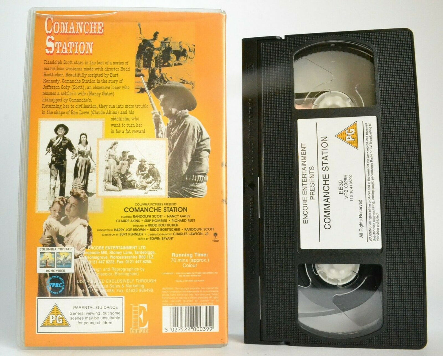 Comanche Station (1960): Western Drama - Randolph Scott / Nancy Gates - Pal VHS-