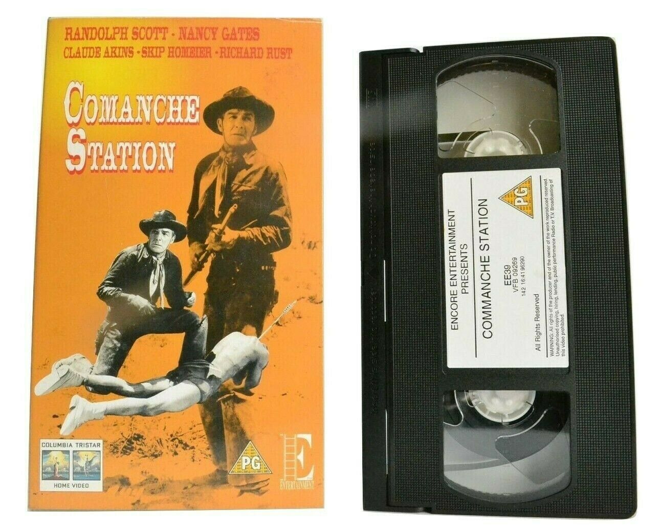 Comanche Station (1960): Western Drama - Randolph Scott / Nancy Gates - Pal VHS-