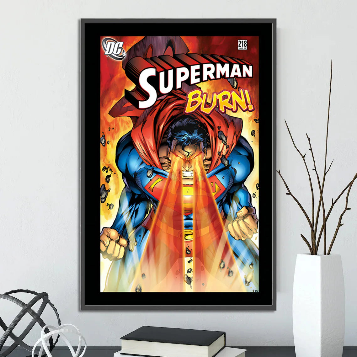 Comic Book Cover Posters - Self-Adhesive Home Decoration Movie Figures Wall Art Superman Cartoon Decor-33-24-8-50x75cm Unframed-CHINA