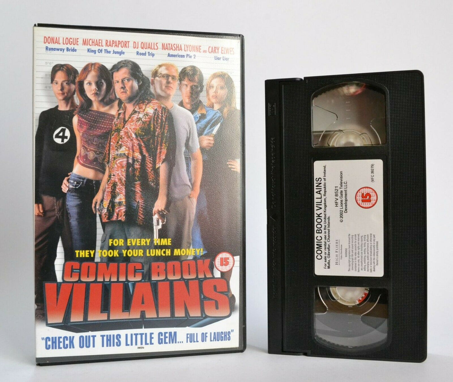 Comic Book Villains: Black Comedy (2002) - Large Box - N.Lyonne/C.Elwes - VHS-