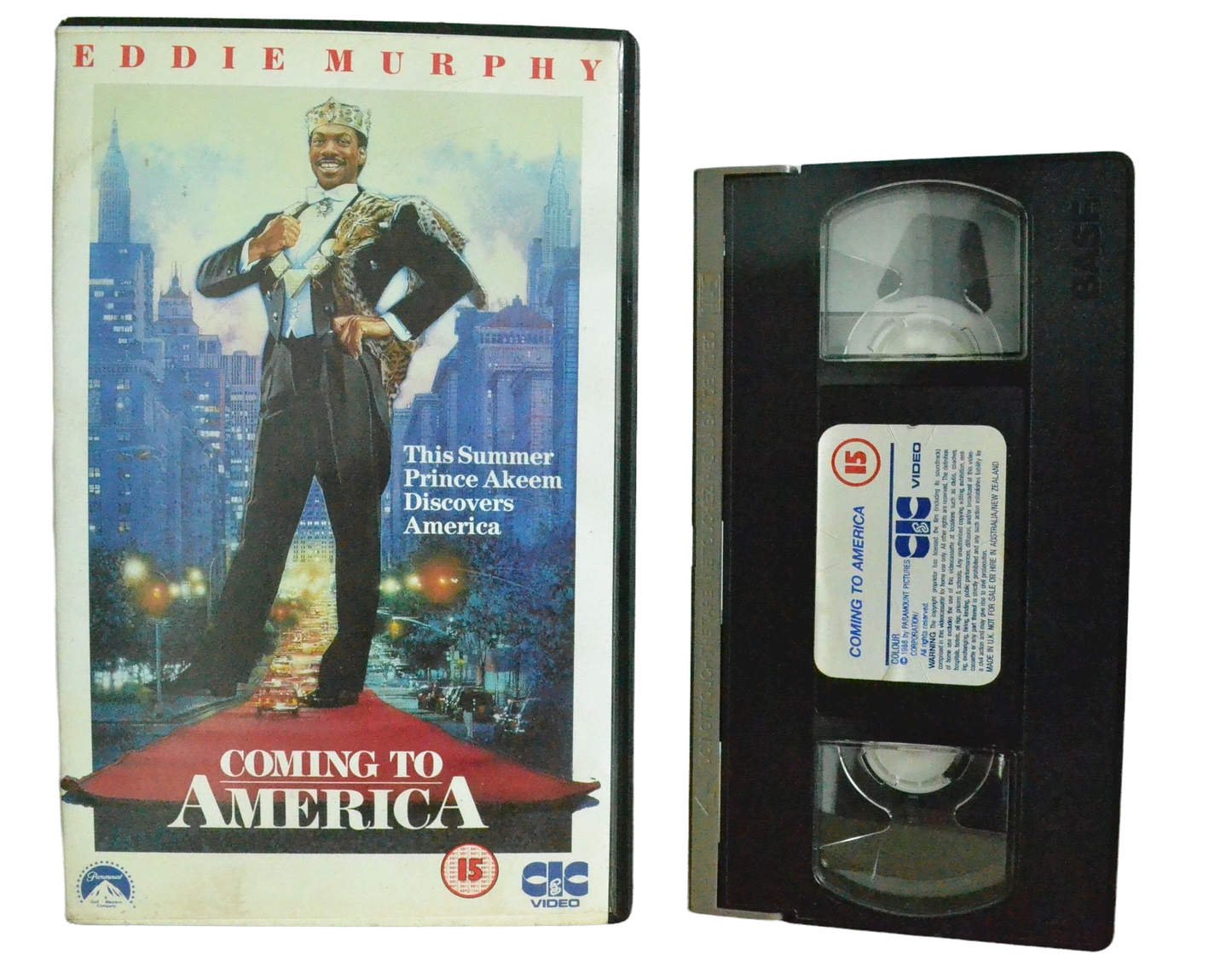 Coming to America - Eddie Murphy - CIC Videos - Vintage - Pal VHS-