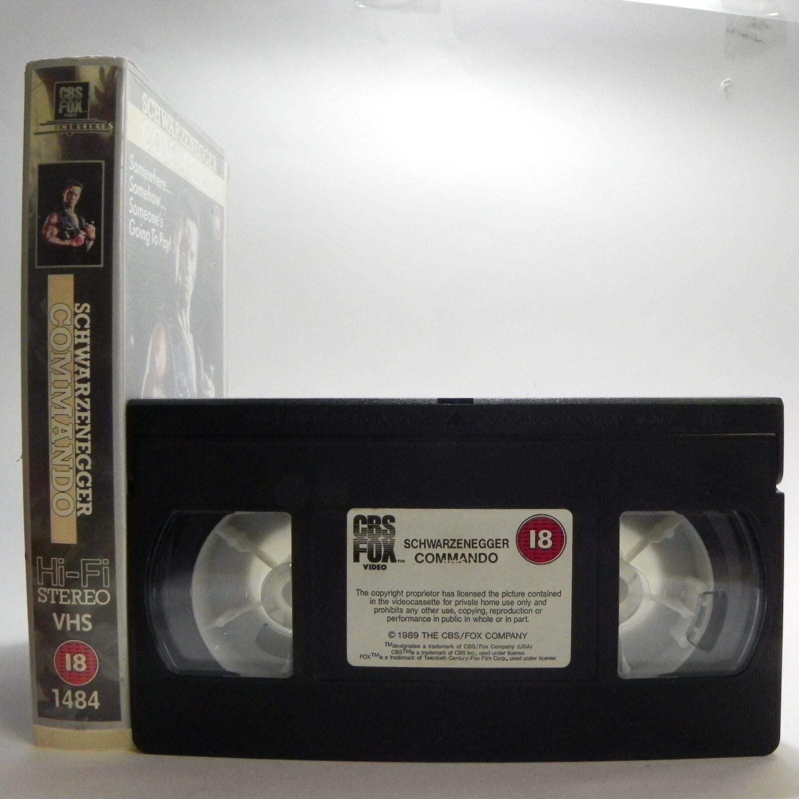 Commando (1985): Arnold Schwarzenegger - Explosive Action - Cult Pal VHS-