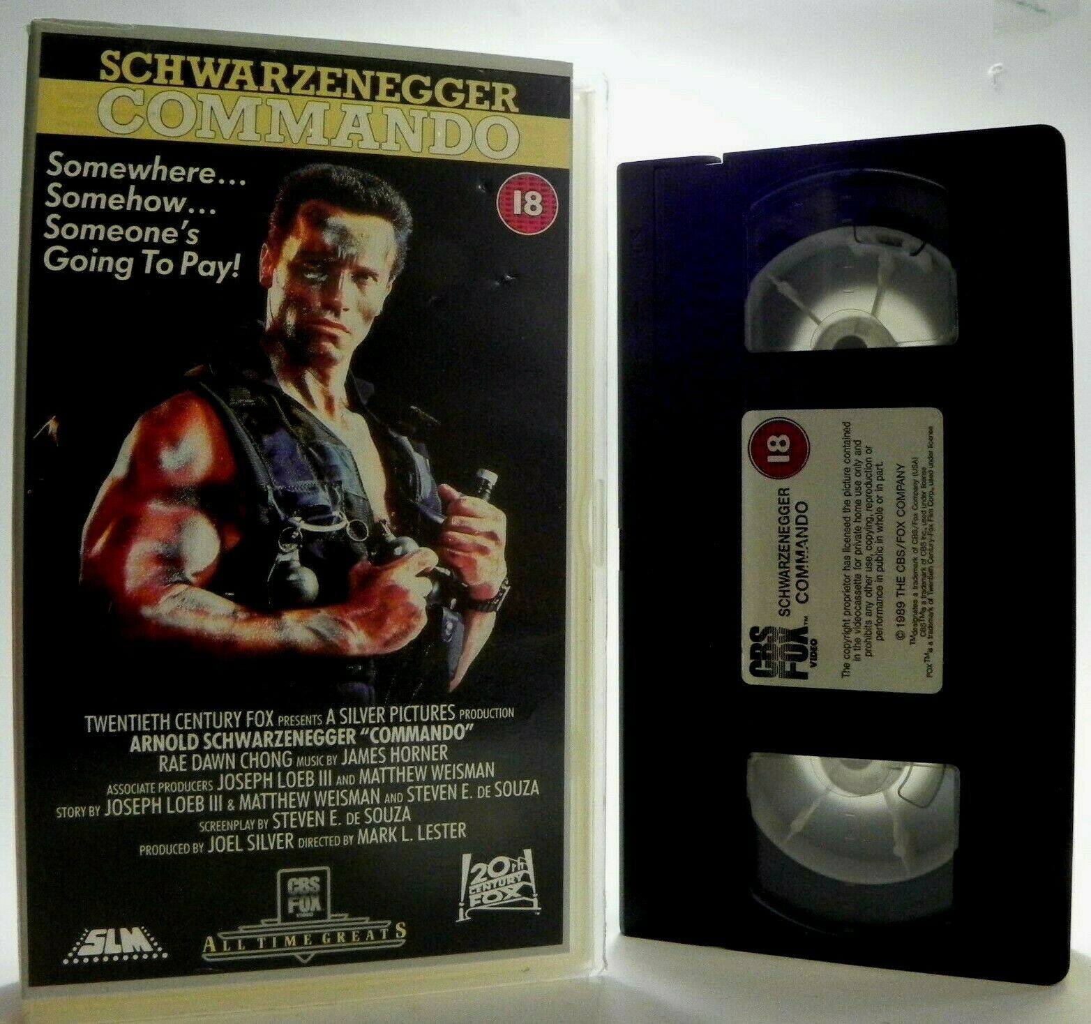 Commando (1985): Arnold Schwarzenegger - Explosive Action - Cult Pal VHS-