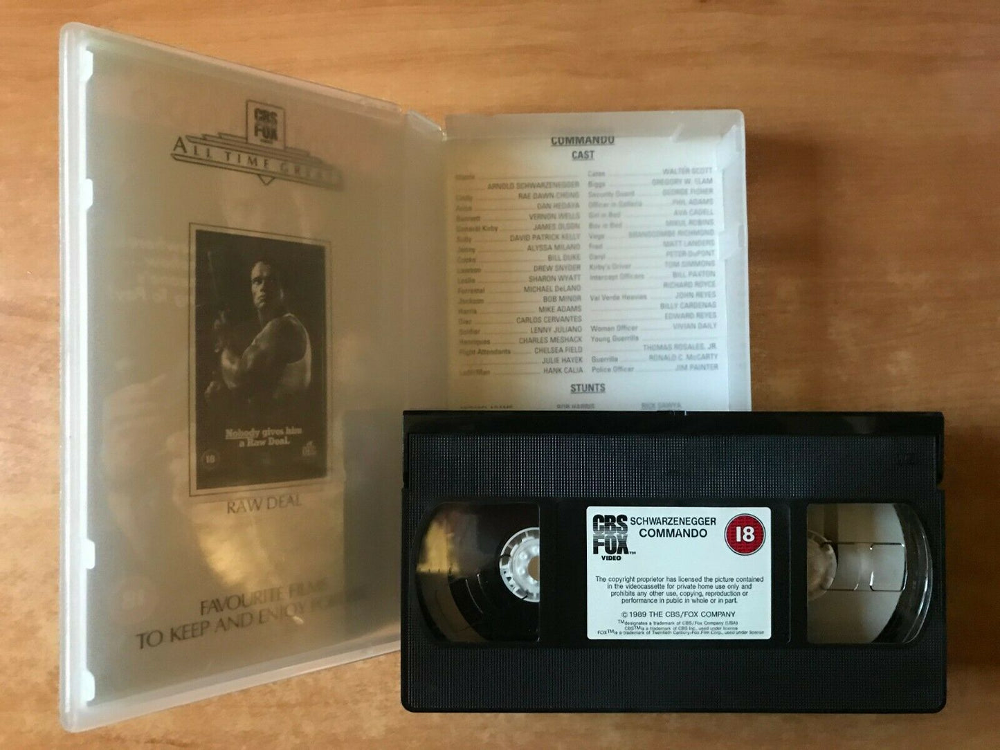 Commando (1987); [CBS/FOX]: High Octan Action - Arnold Schwarzenegger - Pal VHS-