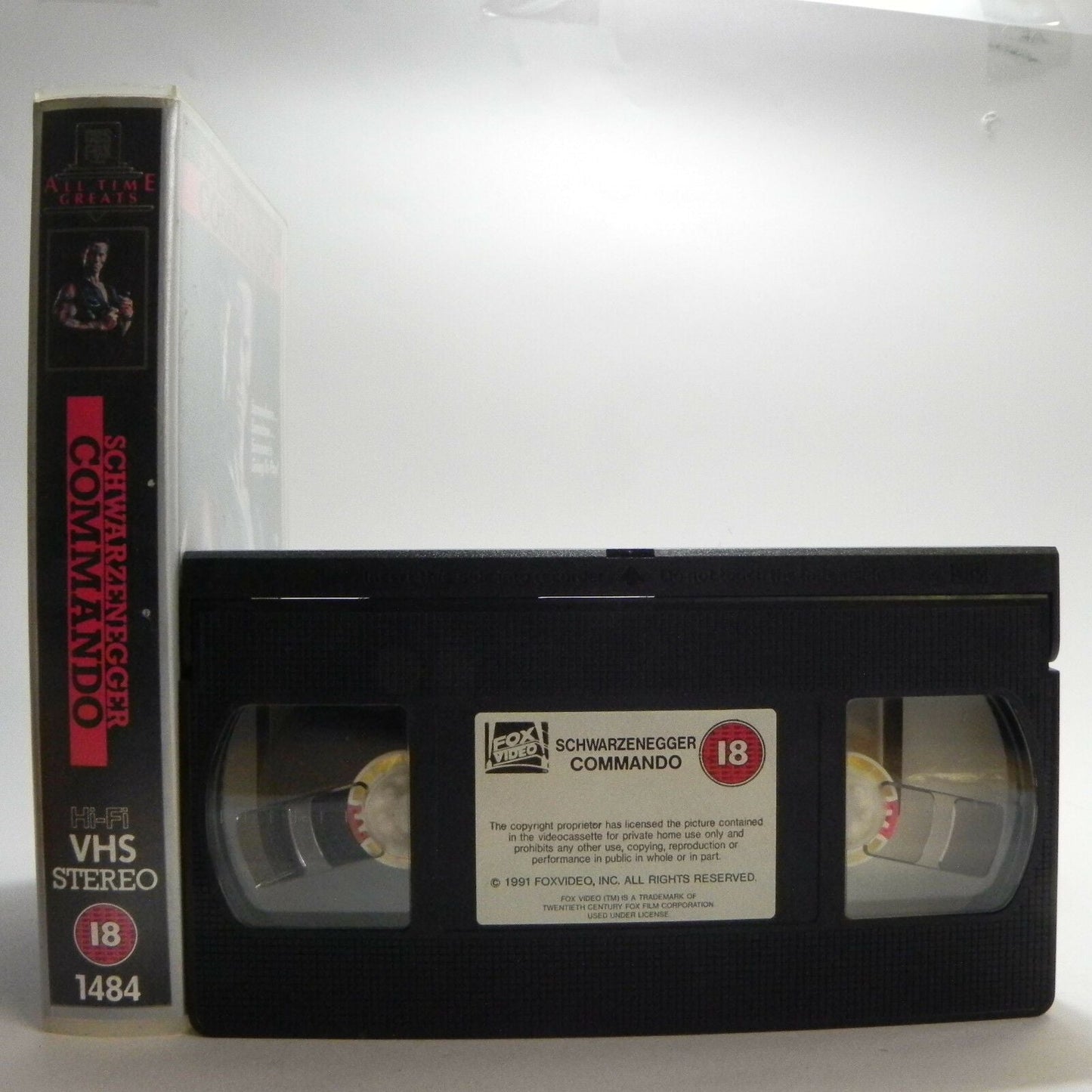 Commando - Schwarzenegger - Original 1989 - CBS Release - Small Box - Pal - VHS-