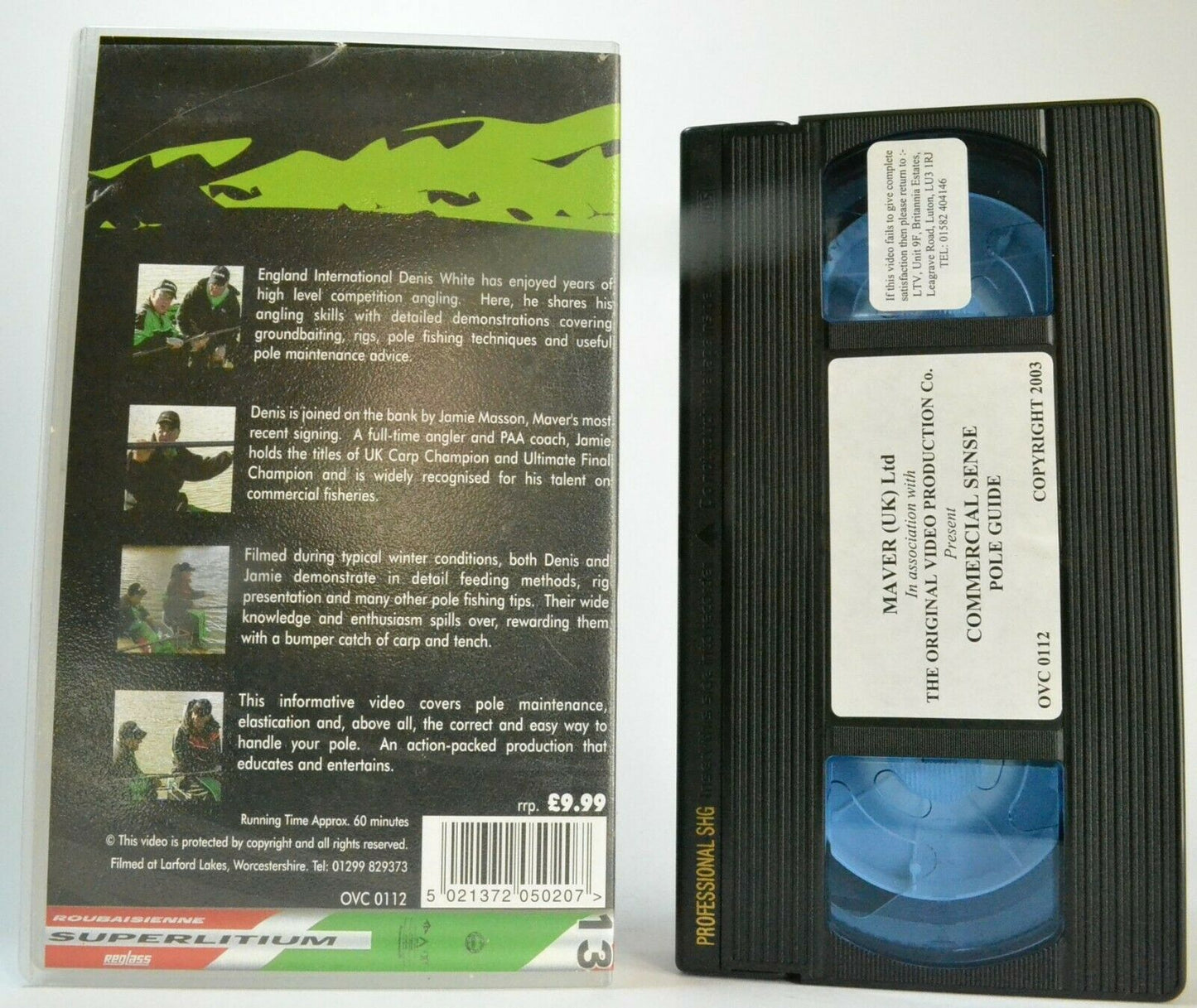 Commercial Sense: Pole Guide [Denis White / Jamie Masson] Fishing - Pal VHS-