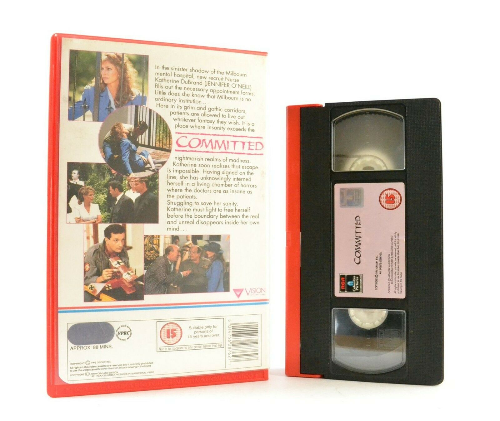 Committed: A Chilling Invitation To Madness - Large Box - Drama (1991) - VHS-