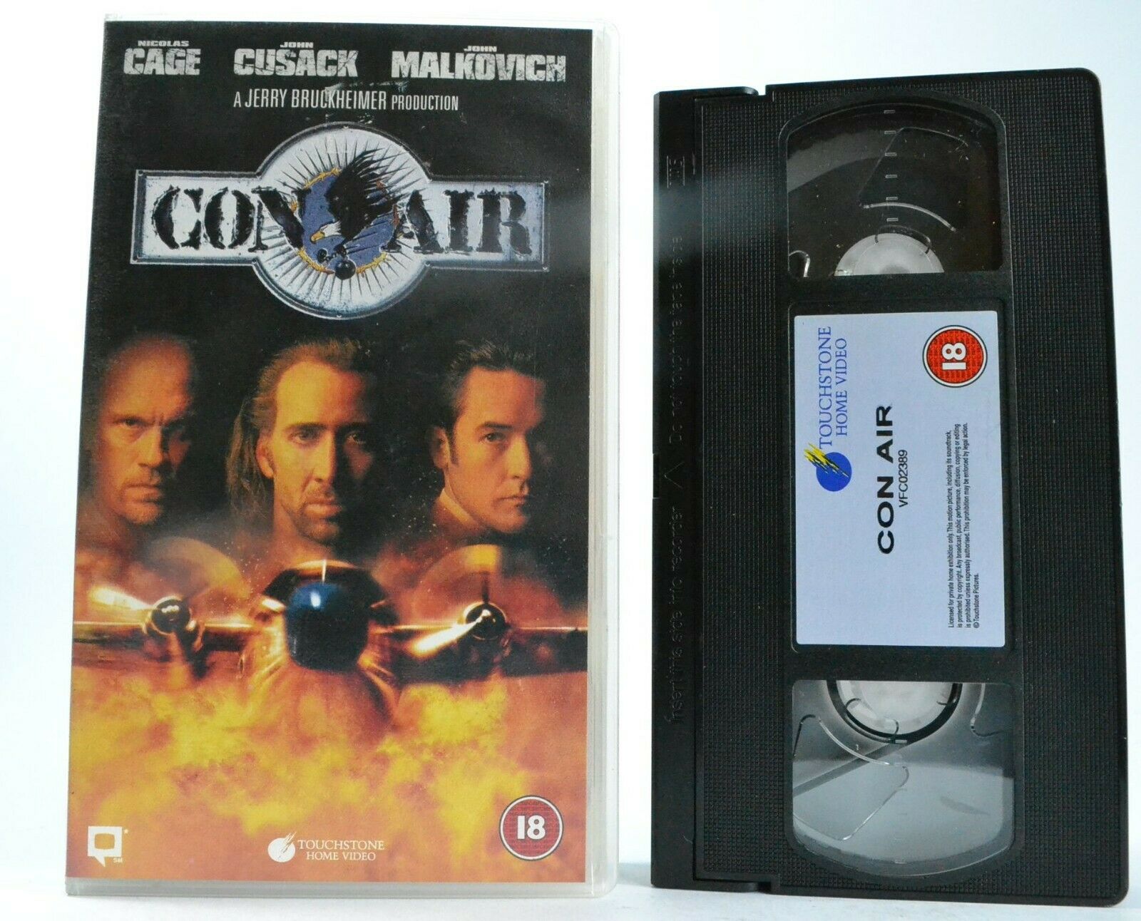 Con Air (1997): Expolosive Airplane Action - Nicolas Cage / John Malkovich - VHS-