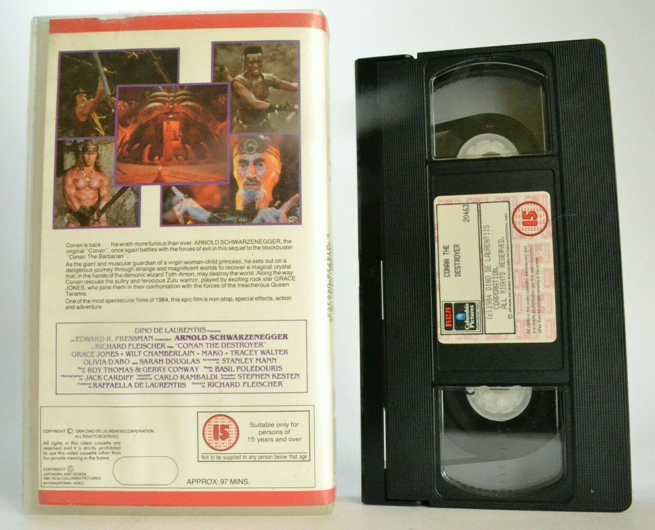 Conan The Destroyer (1984); Schwarzenegger [Adventure] Sword And Sorcery - VHS-